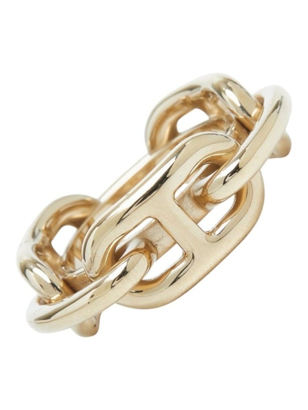 Hermes Chaine D'ancre Scarf Ring Gold Plated - Picture 1 of 6